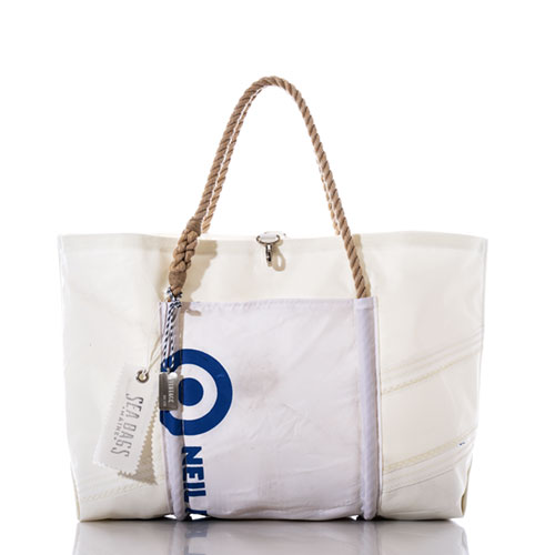 Sea Bags Maine Custom House Wharf for Sperry edition sell White and Gold medium tote