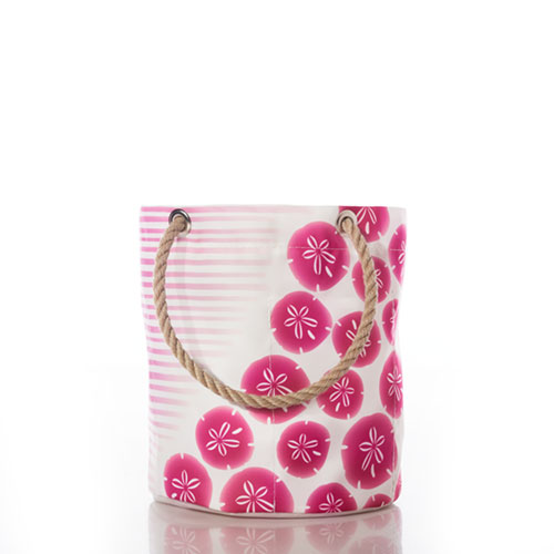 Cure Pink Sand Dollar Stripe Bucket