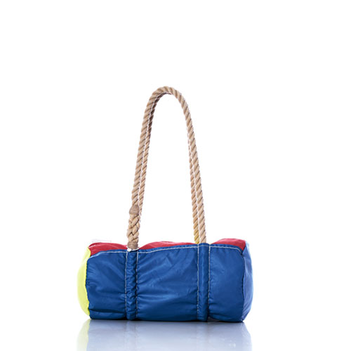 Vintage Blue Multicolor Baguette Bag