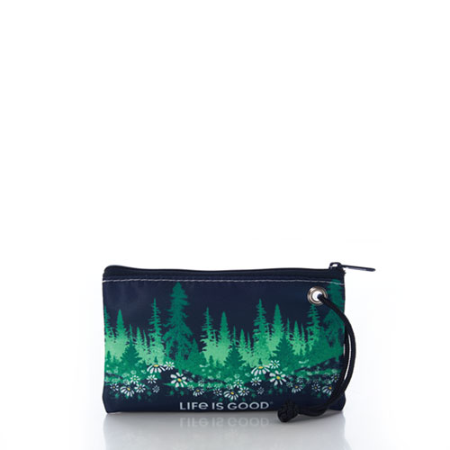 Life is Good Daisy Forest Wristlet