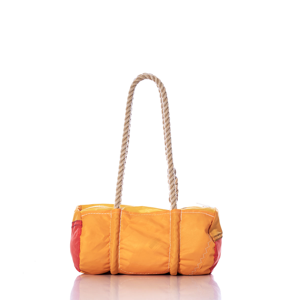 Vintage Orange and Yellow Baguette Bag
