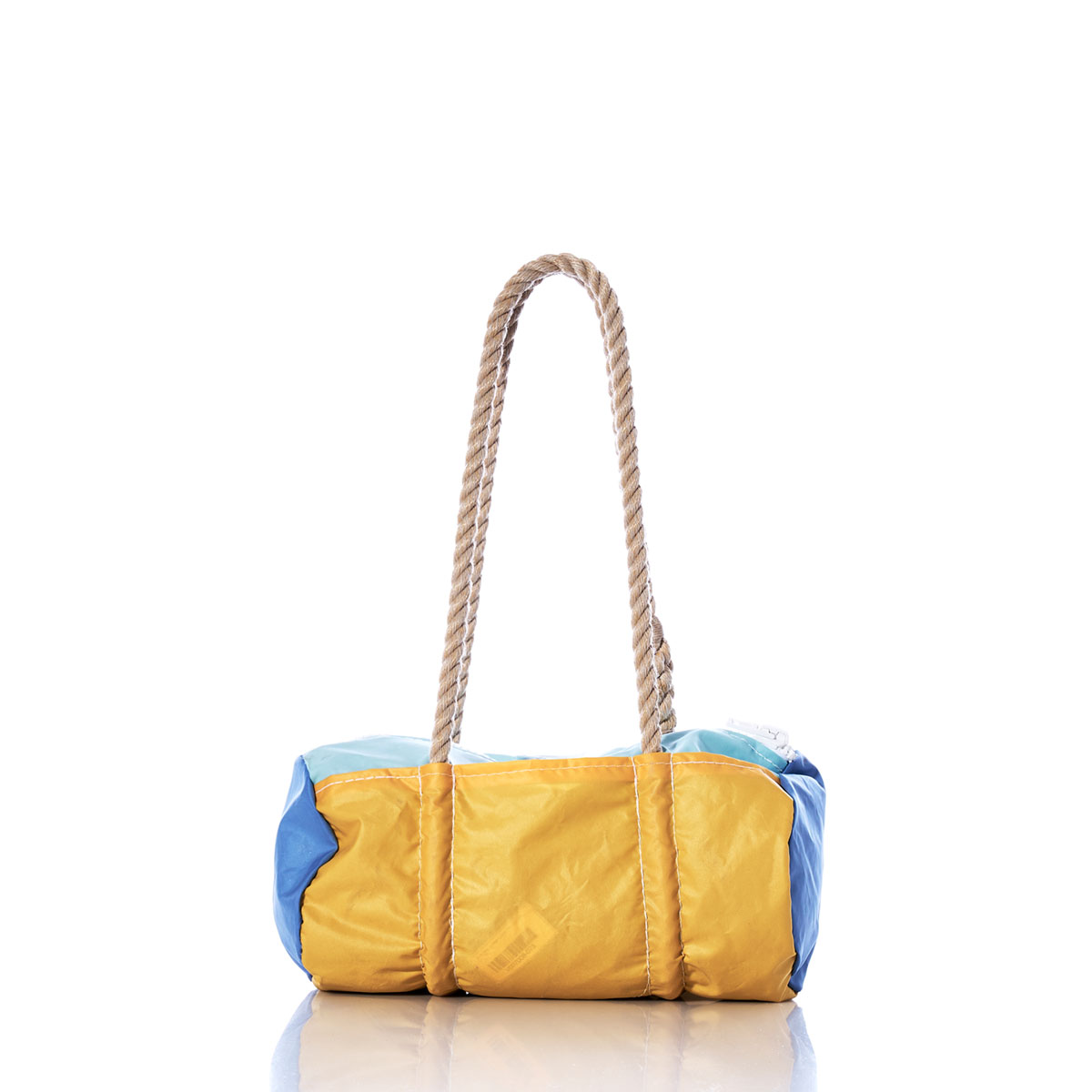Vintage Yellow and Blue Baguette Bag