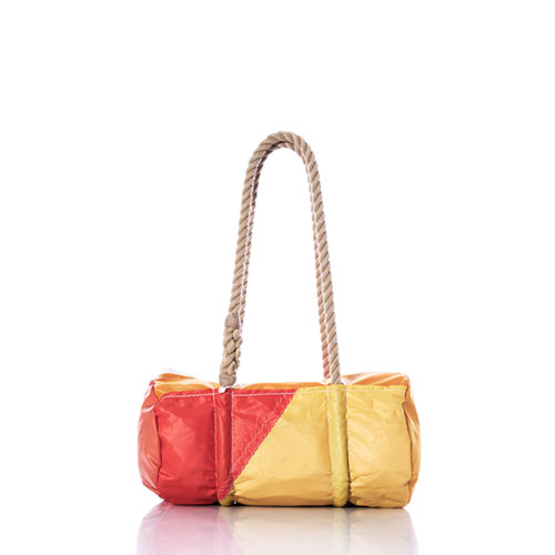 Vintage Orange and Yellow Baguette Bag
