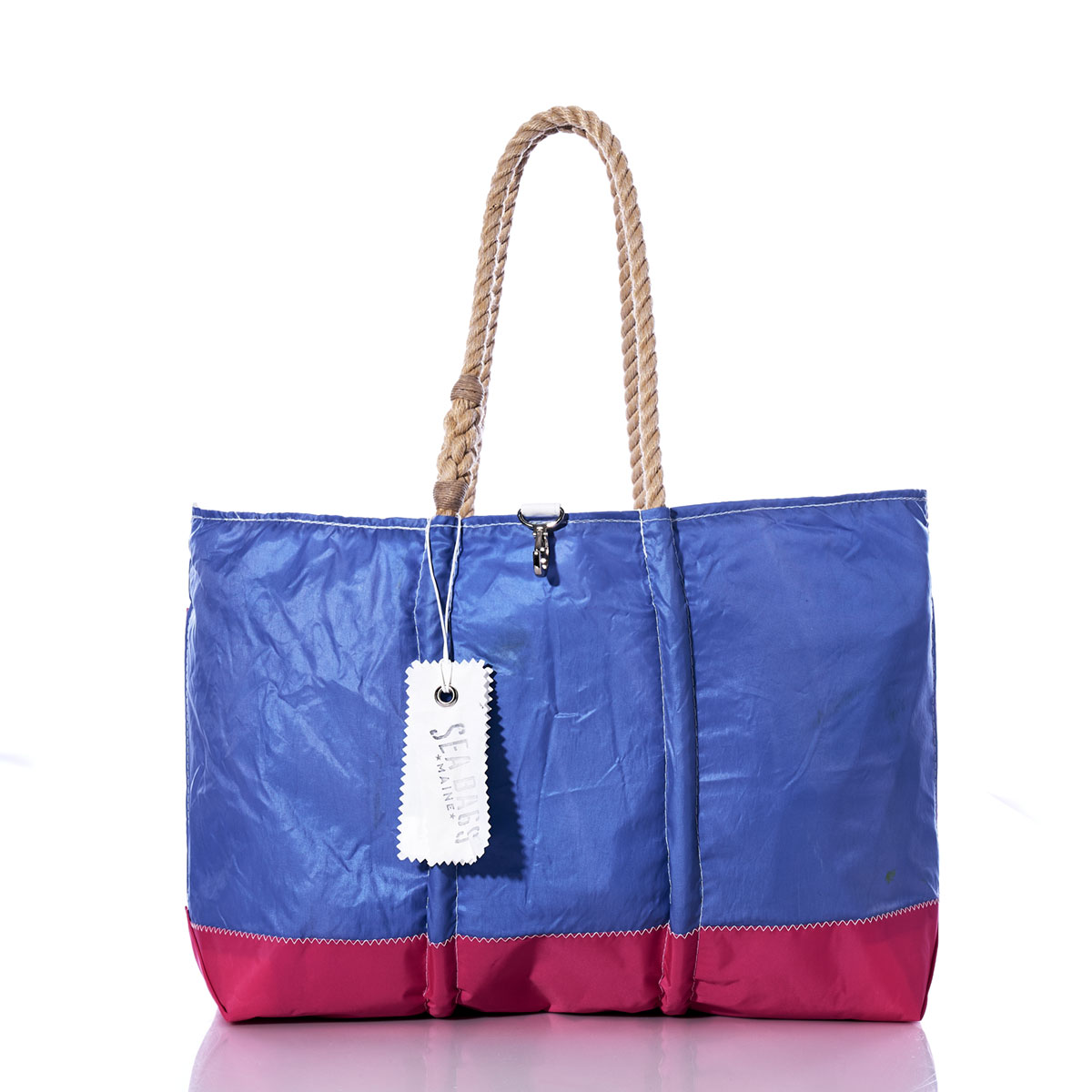 Vintage Indigoo and Fuchsia Ogunquit Beach Tote
