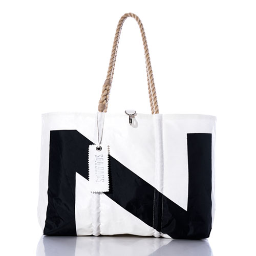 Vintage Black Z Large Tote