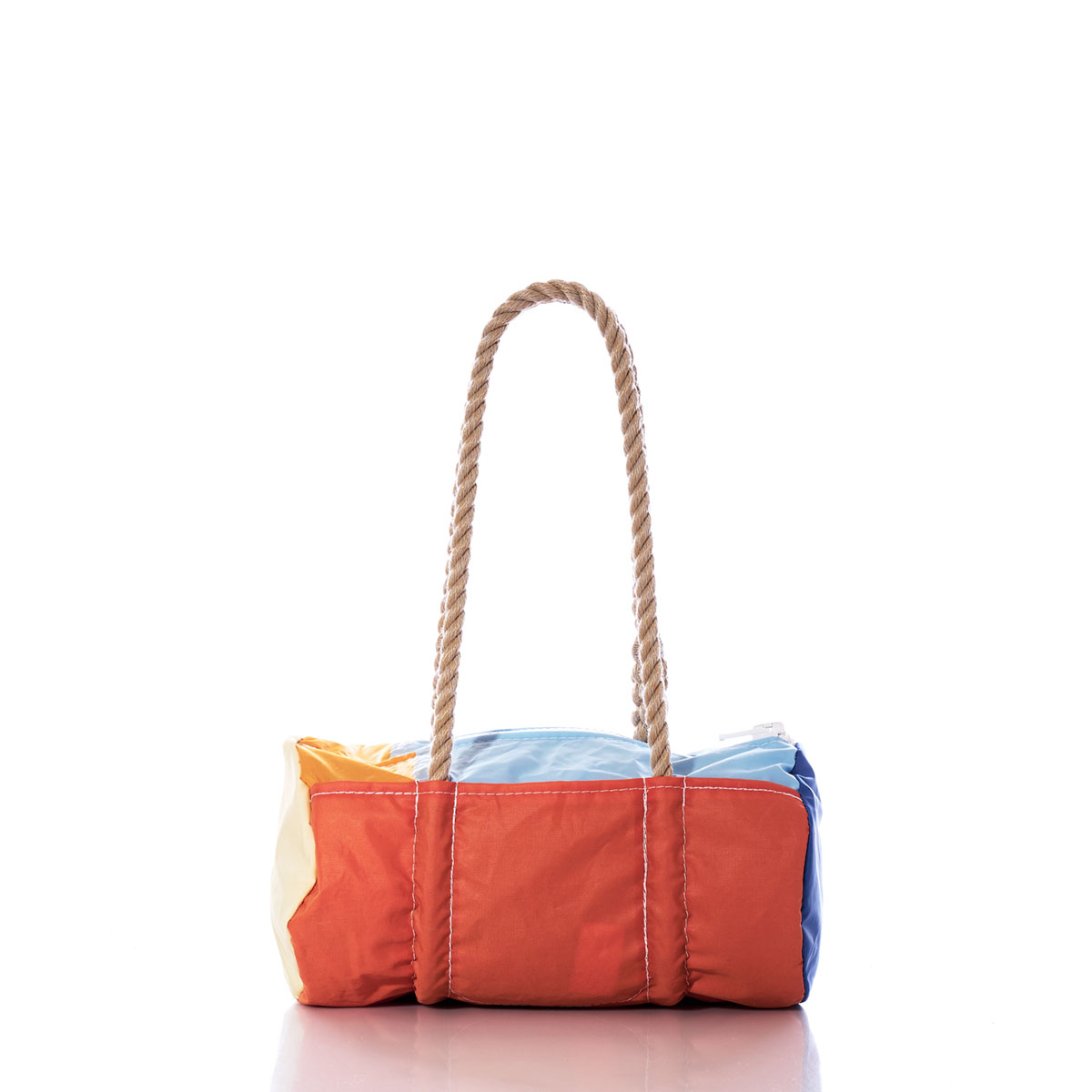 Vintage Orange and Blue Baguette Bag