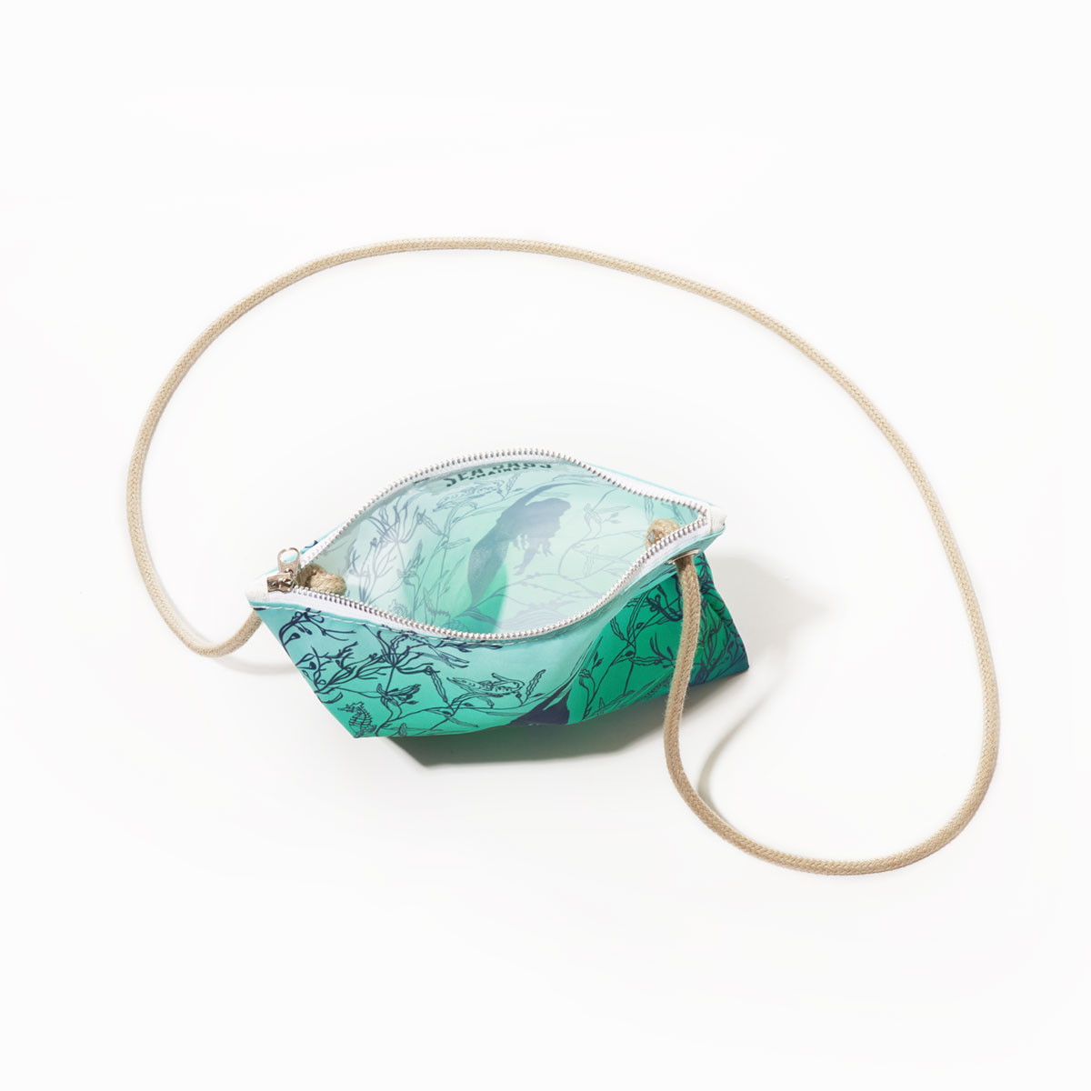 Mermaid Print Slim Crossbody