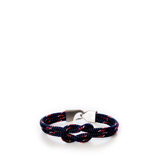 Red White & Navy Square Knot Bracelet