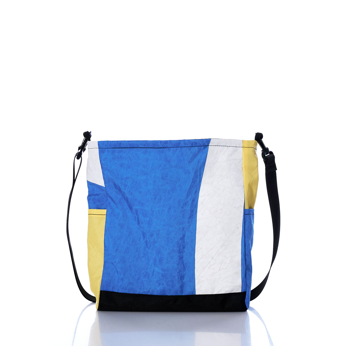 Vintage Blue and Yellow Medium Voyager Crew Crossbody