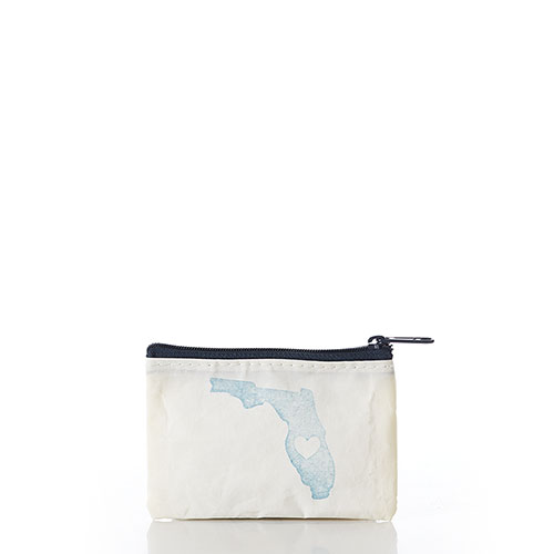 Navy State of Florida Change Purse