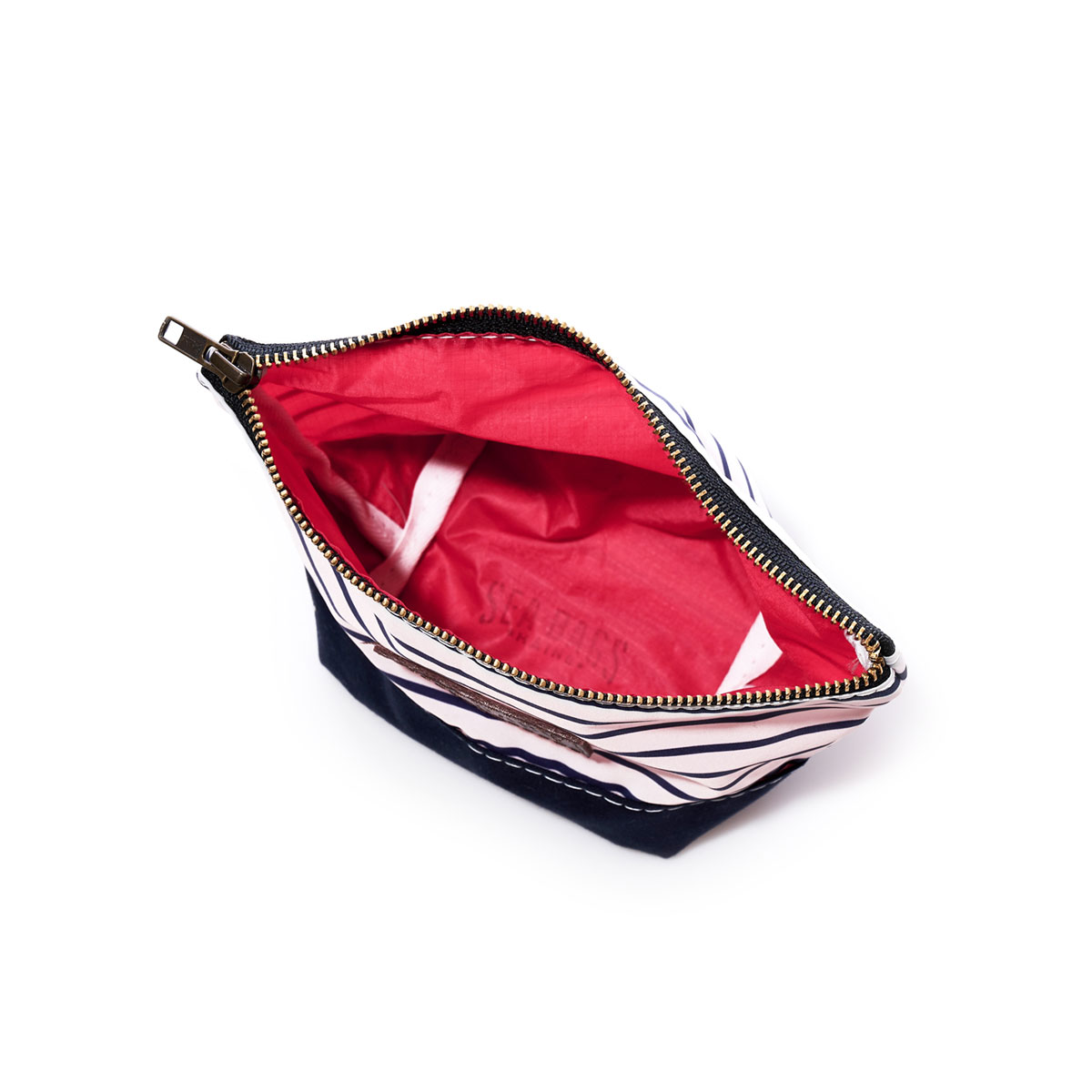 Navy Mariner Stripe Chebeague Cosmetic Bag