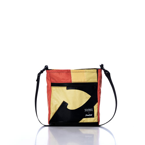 Vintage Orange and Yellow Small Voyager Crew Crossbody