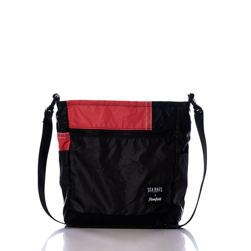 Vintage Black and Orange Medium Voyager Crew Crossbody