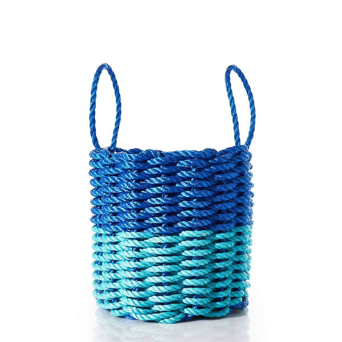 Fisherman Rope Basket - Blue & Teal