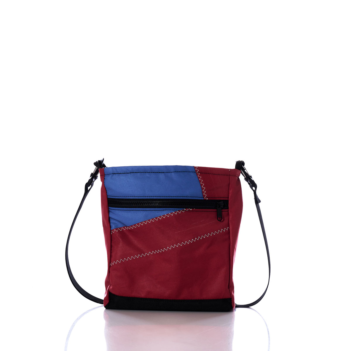Vintage Red and Blue Small Voyager Crew Crossbody
