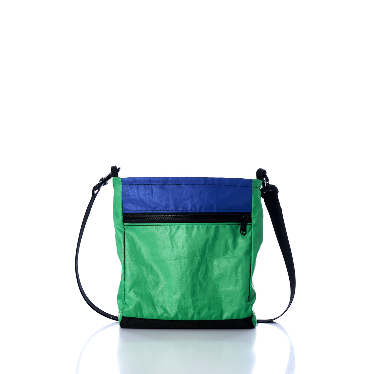 Vintage Blue and Green Small Voyager Crew Crossbody