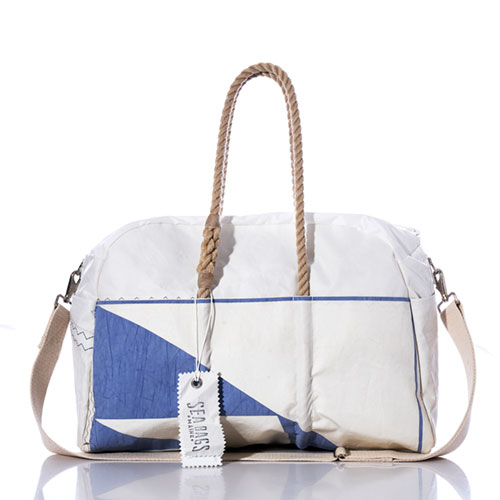 Vintage Blue Graphic Weekender