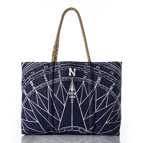 Navy True North Large Tote
