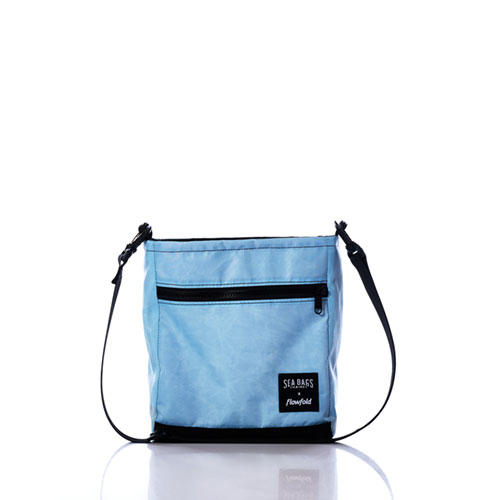 Vintage Pale Blue Small Voyager Crossbody