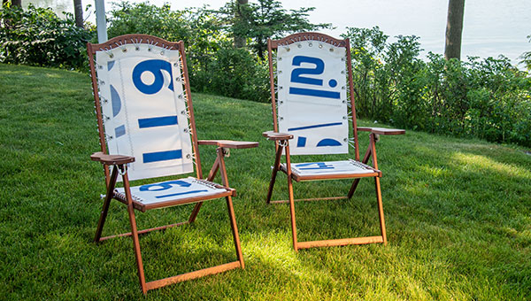 Vintage Chairs on a lawn