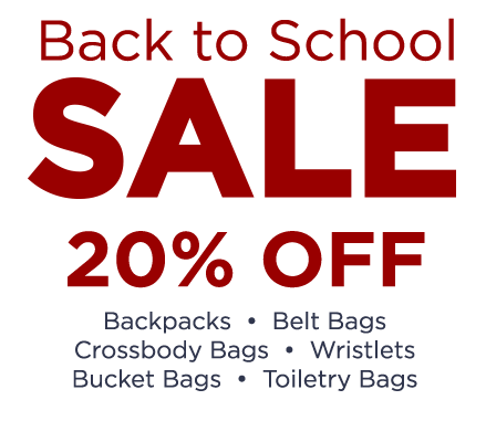 Back to School 20% OFF Sale